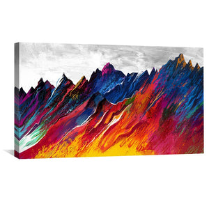 Spectrum Slopes Canvas Art Clock Canvas