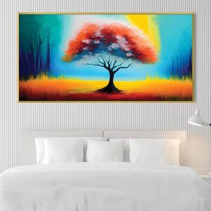 Spectrum Trees Canvas Art Clock Canvas