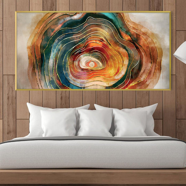 Spiral Hue Canvas Art Clock Canvas