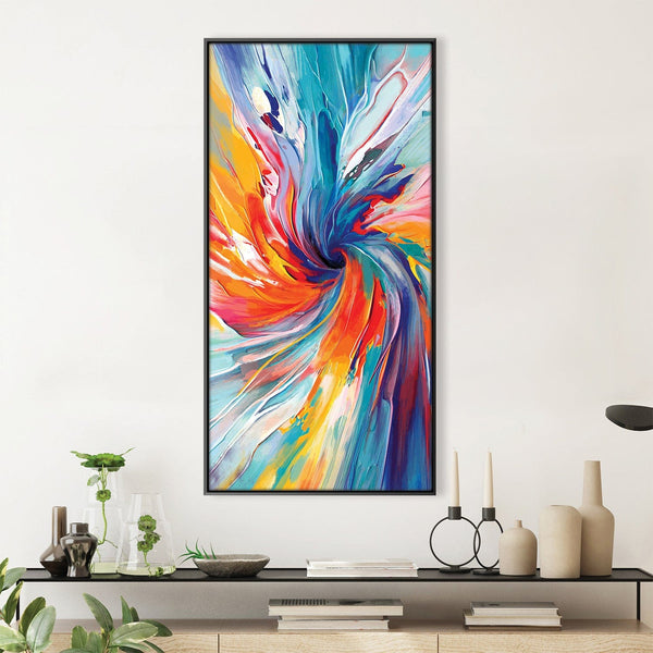 Spiral Spectrum Canvas Art Clock Canvas