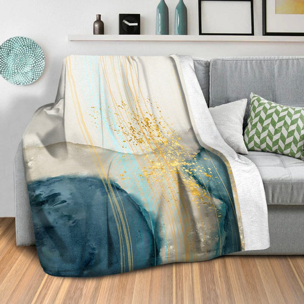 Spiritual Abstract B Blanket Blanket Clock Canvas