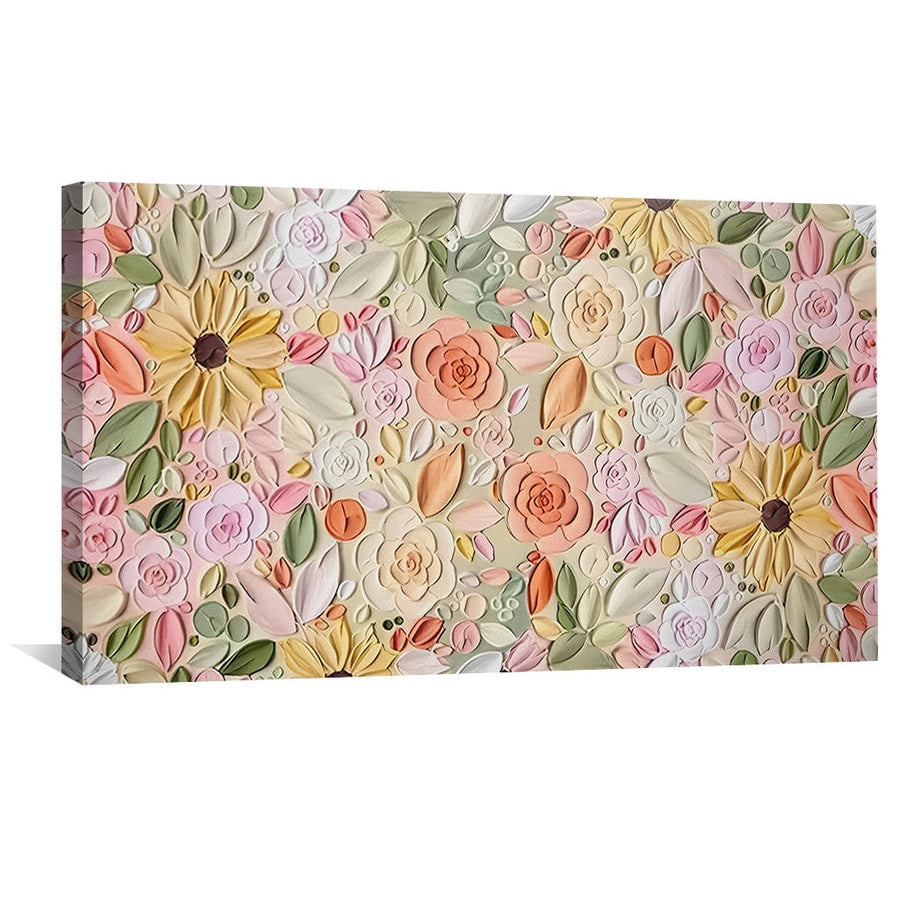 Spring Garden Canvas Art Clock Canvas