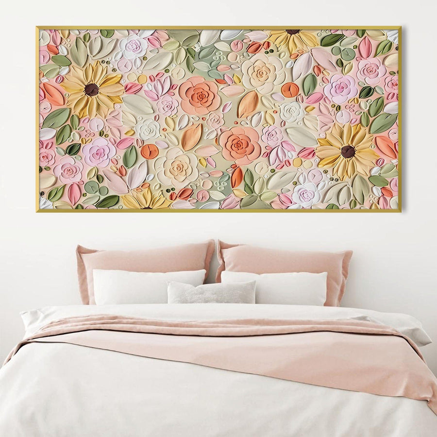 Spring Garden Canvas Art Clock Canvas