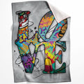 Stacked Love Blanket Blanket 75 x 100cm Clock Canvas