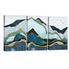 Stacking Mountains Canvas Art Clock Canvas