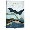 Stacking Mountains Canvas Art Clock Canvas