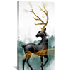 Stag of the Abstract Canvas Art Clock Canvas