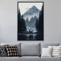 Stag Portrait Canvas Art 12 x 18in / Canvas Clock Canvas