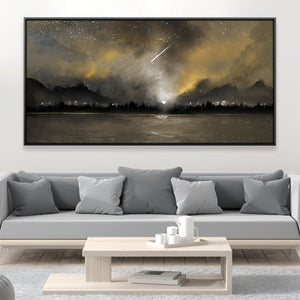 Stardust Serenity Canvas Art 20 x 10in / Canvas Clock Canvas