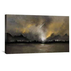 Stardust Serenity Canvas Art Clock Canvas