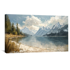 Still Water Moment Canvas Art Clock Canvas