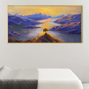 Still Waters and Silent Peaks Canvas Art Clock Canvas