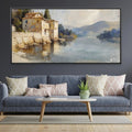 Still Waters on Old Walls Canvas Art 20 x 10in / Canvas Clock Canvas