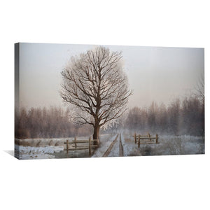 Still Winter Trail Canvas Art Clock Canvas