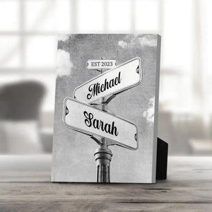 Street Signs Desktop Canvas Customizer Desktop Portrait Canvas / 13 x 18cm / Desktop Canvas Clock Canvas