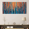 Stroked Trees Canvas Art Clock Canvas