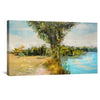 Summer's Edge Reflection Canvas Art Clock Canvas