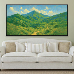 Summits Invitation Canvas Art 20 x 10in / Canvas Clock Canvas