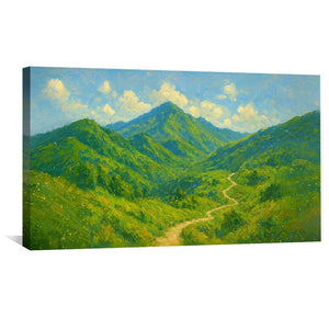 Summits Invitation Canvas Art Clock Canvas