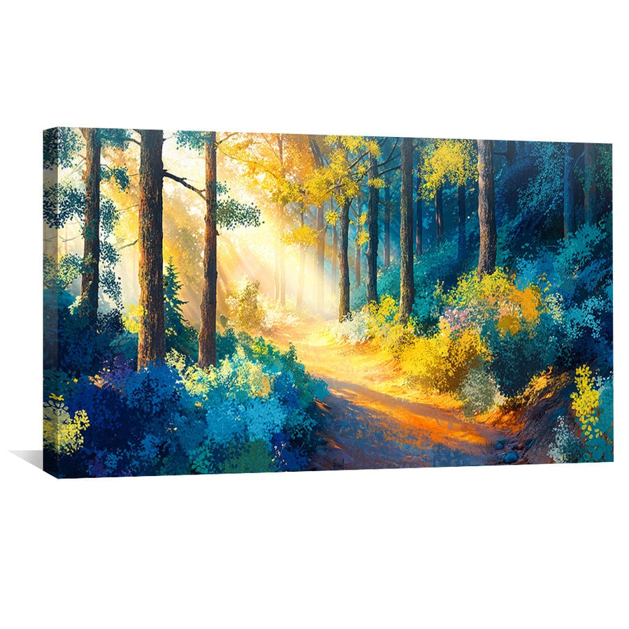 Sun Beamed Trail Canvas Art Clock Canvas