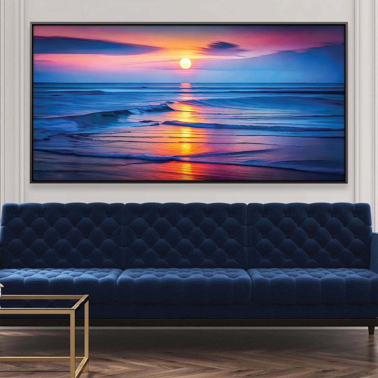 Sun Setting Ocean Canvas 20 x 10in / Canvas product thumbnail