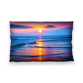 Sun Setting Ocean Cushion Cushion 13 x 19in Clock Canvas