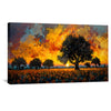 Sunflower Horizon Canvas Art Clock Canvas