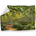 Sunlit Sanctuary Blanket Blanket 30 x 40in Clock Canvas