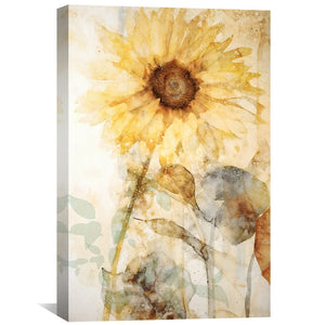 Sunny Bloom Canvas Art Clock Canvas