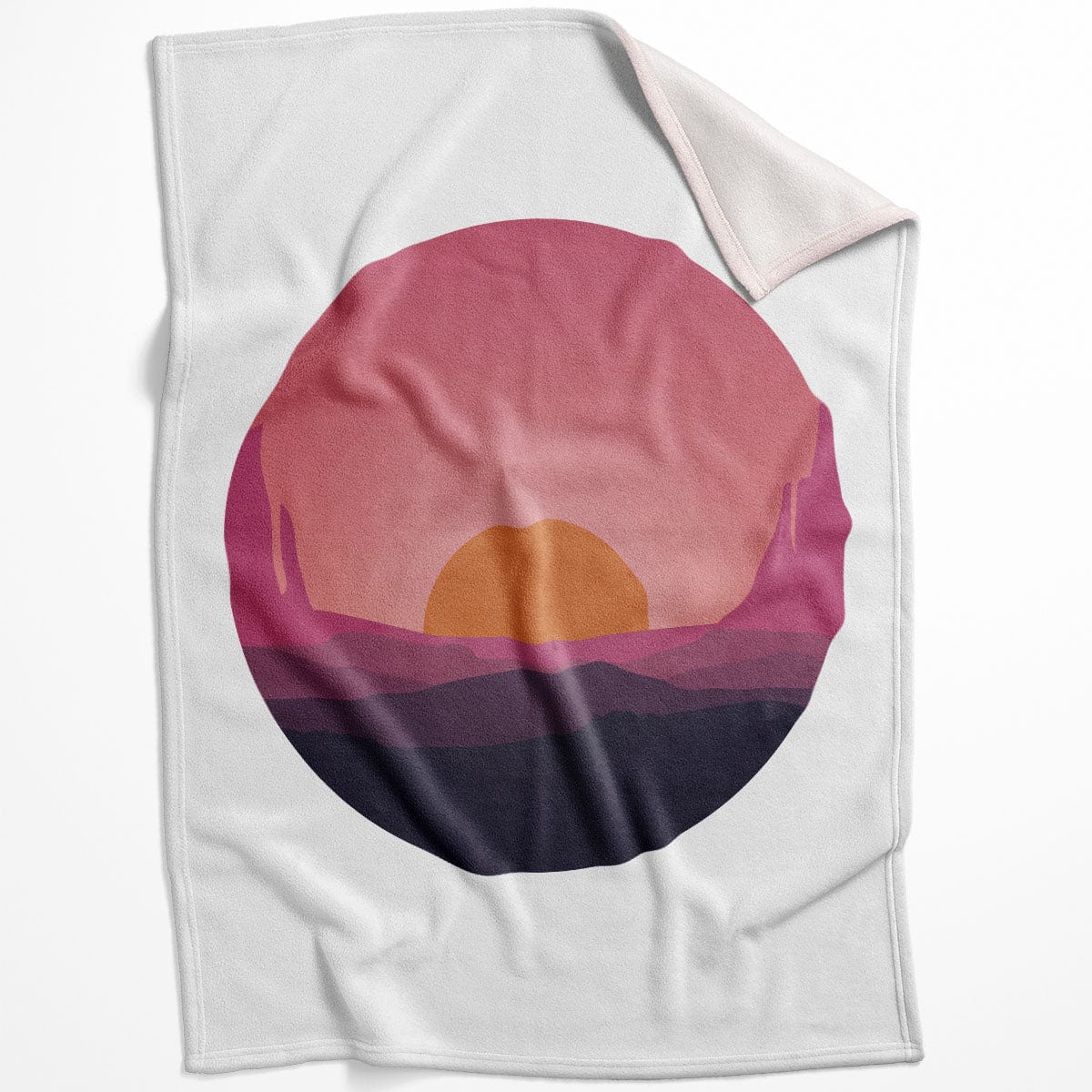 Sunny Plains B Blanket Blanket 75 x 100cm Clock Canvas