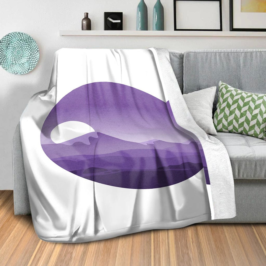 Sunny Plains C Blanket Blanket Clock Canvas