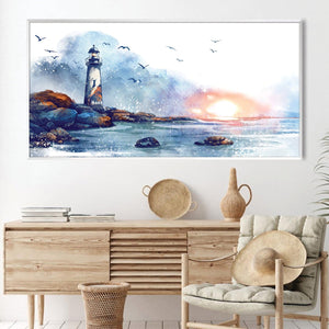 Sunrise Beacon Canvas Art Clock Canvas