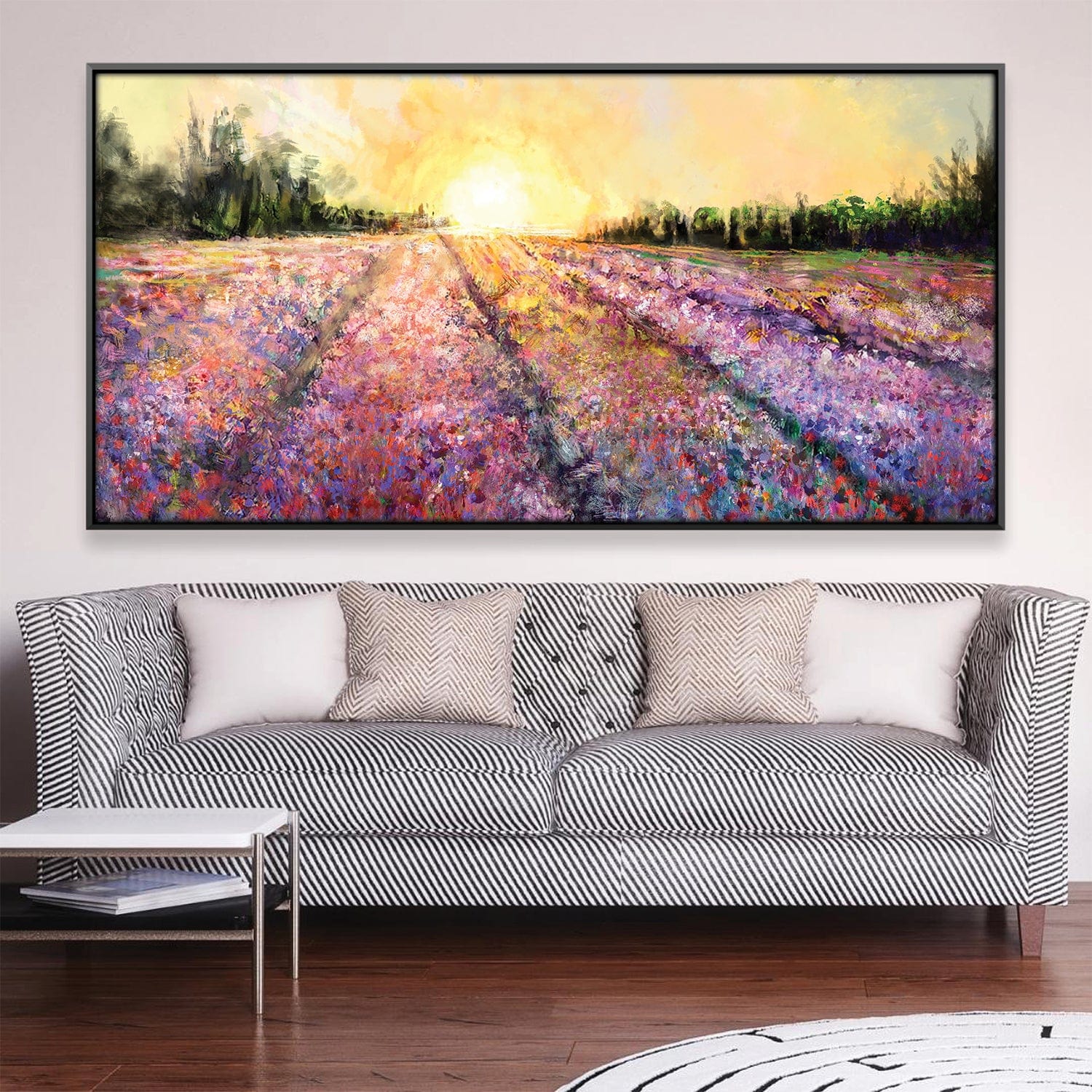 Sunrise Over Lavender Fields Canvas product thumbnail