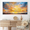 Sunset Crescendo Canvas Art Clock Canvas