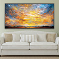 Sunset Crescendo Canvas Art Clock Canvas