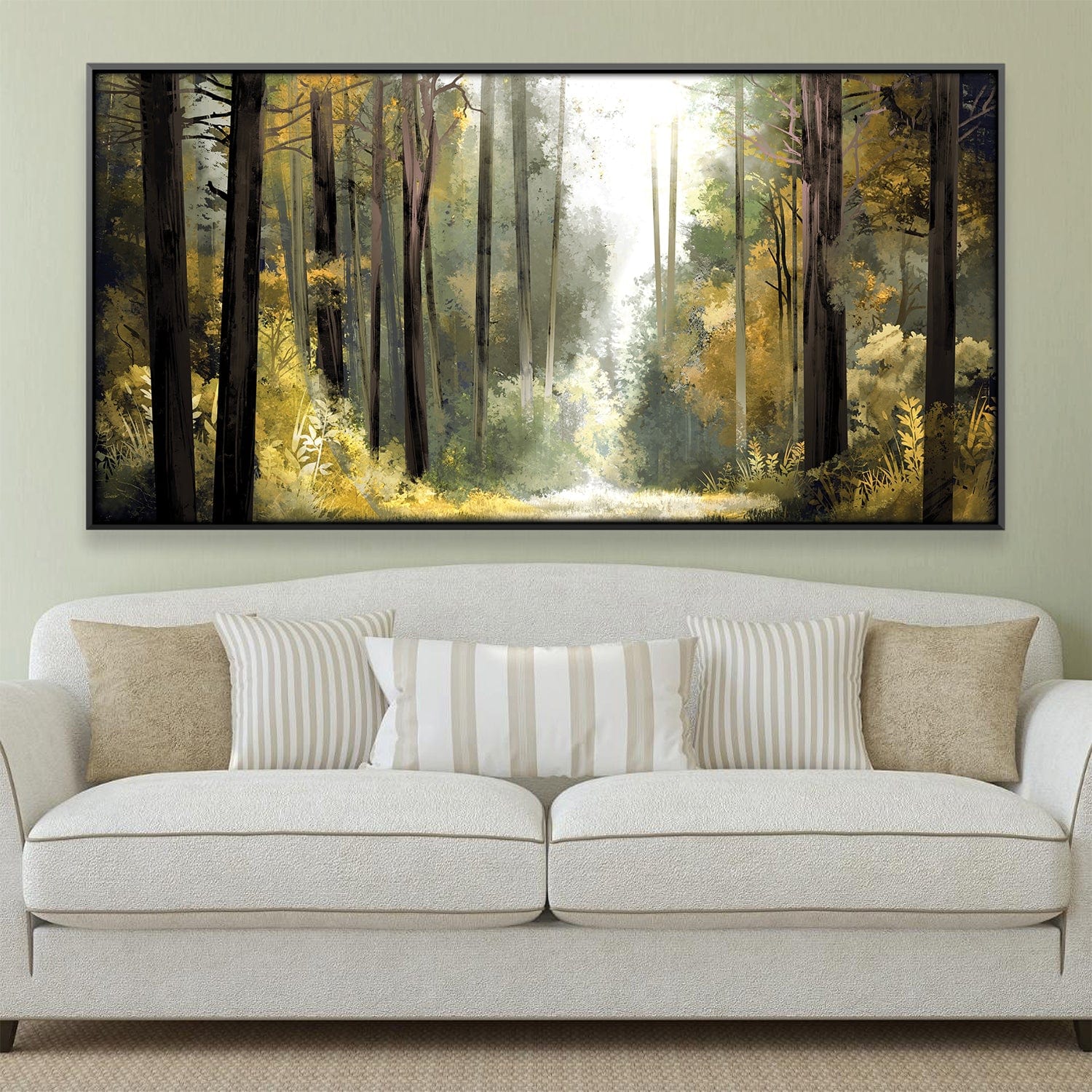 Sunwoven Grove Canvas Art 20 x 10in / Canvas Clock Canvas