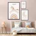 Superstar Fantasy Canvas Art Set of 3 / 12 x 18in / Canvas Clock Canvas