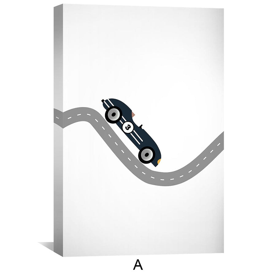 Swerve Track Canvas Art Clock Canvas