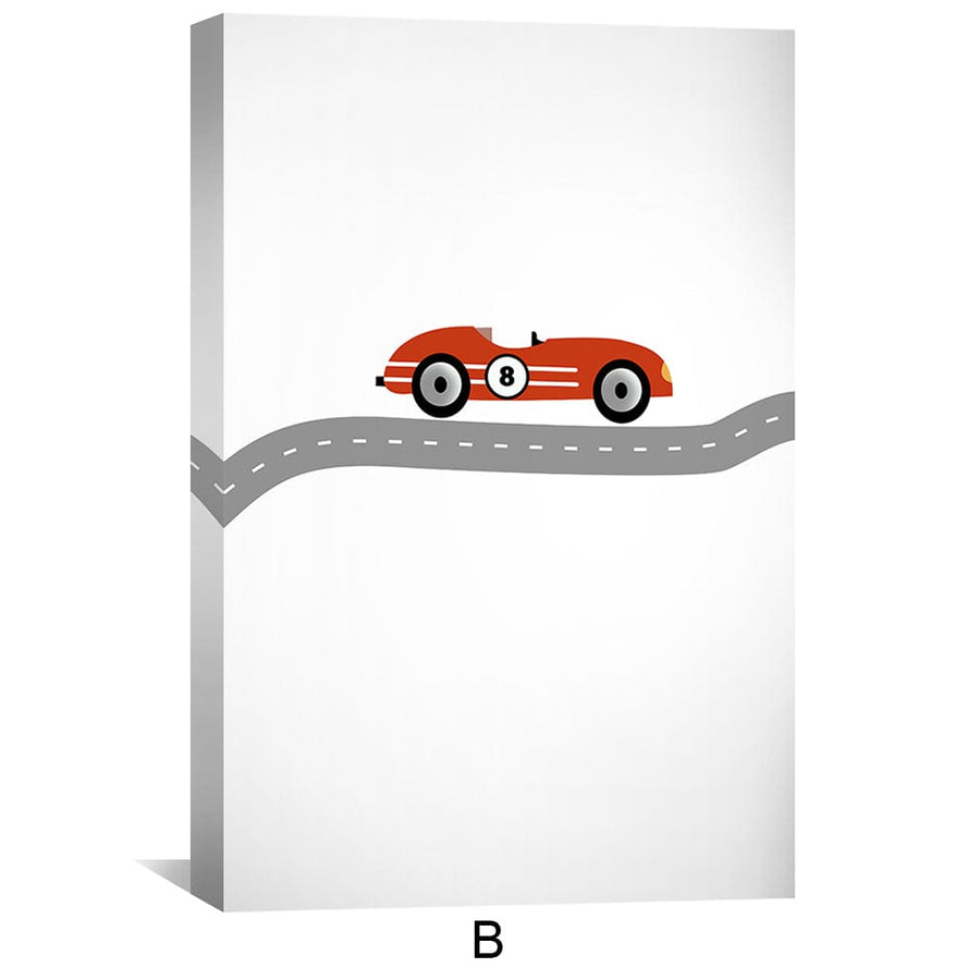 Swerve Track Canvas Art Clock Canvas