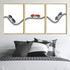 Swerve Track Canvas Art Clock Canvas