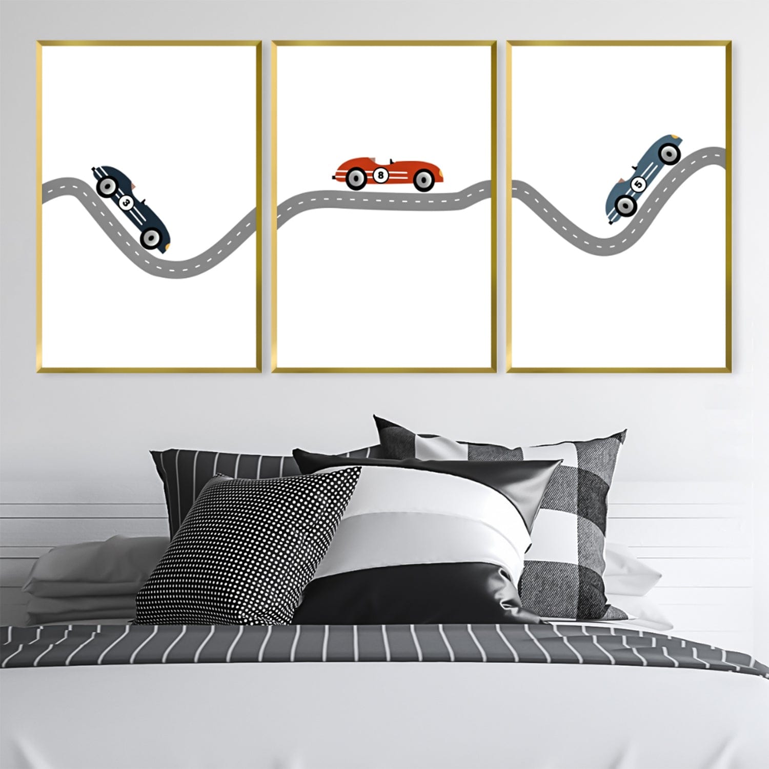 Swerve Track Canvas Art Clock Canvas