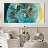Swirled Iris Canvas Art Clock Canvas
