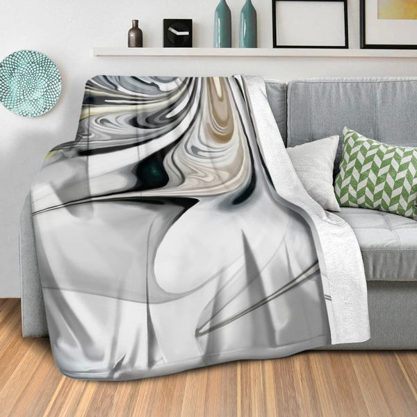 Swirling Beauty A Blanket Blanket Clock Canvas