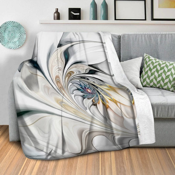 Swirling Beauty B Blanket Blanket Clock Canvas