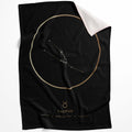 Taurus Traits Gold Blanket Blanket 75 x 100cm Clock Canvas