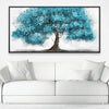 Teal Sap Canvas Art 50 x 25cm / Rolled Prints Clock Canvas