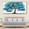 Teal Sap Canvas Art Clock Canvas