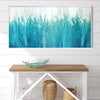 Teal Transition Canvas Art Clock Canvas