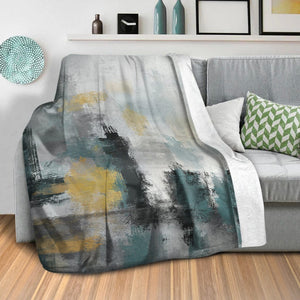 Tempered Shades Blanket Blanket Clock Canvas