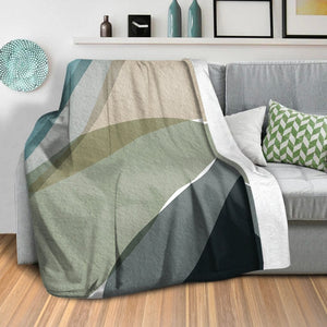 Textured Overlap Blanket Blanket Clock Canvas